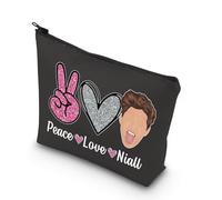 Boy Group - Bolsa de maquillaje con cremallera para mujer, regalo de paz y amor, Blk-love Niall, Bolsa