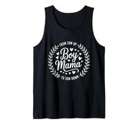 Boy Mama, Desde Son Up to Sundown, Divertido Día de la Madre Camiseta sin Mangas