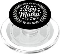 Boy Mama, Desde Son Up to Sundown, Divertido Día de la Madre PopSockets PopGrip para MagSafe