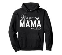 Boy Mama EST 2026 Boy Mom Pregnancy Announcement Mom of Boys Sudadera con Capucha