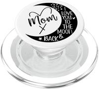 Boy Mom I Love You to Moon & Back Mom I Love My Moms Mother PopSockets PopGrip para MagSafe
