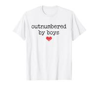 Boy Mom Outnumbered by Boys Mama,I Love My Sons,Mom of Boys Camiseta