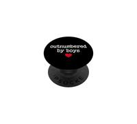 Boy Mom Outnumbered by Boys Mama,I Love My Sons,Mom of Boys PopSockets PopGrip Adhesivo