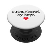 Boy Mom Outnumbered by Boys Mama,I Love My Sons,Mom of Boys PopSockets PopGrip Adhesivo
