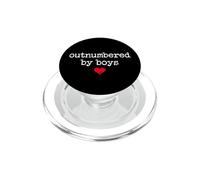 Boy Mom Outnumbered by Boys Mama,I Love My Sons,Mom of Boys PopSockets PopGrip para MagSafe