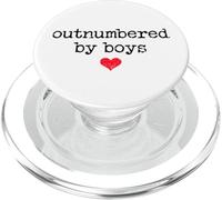 Boy Mom Outnumbered by Boys Mama,I Love My Sons,Mom of Boys PopSockets PopGrip para MagSafe