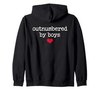 Boy Mom Outnumbered by Boys Mama,I Love My Sons,Mom of Boys Sudadera con Capucha