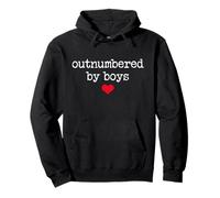 Boy Mom Outnumbered by Boys Mama,I Love My Sons,Mom of Boys Sudadera con Capucha
