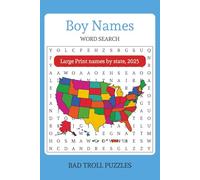 Boy Names Word Search: Explore the Top 20 Names by State and Territory - A Fun Puzzle Journey Through Heritage, Ancestry, and Culture
