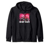 Boy Valentine Monster Truck Crushin Hearts Niños Sudadera con Capucha