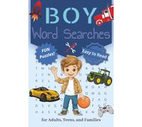 Boy Word Search Puzzle Book: Word Searches with Easy to Read Print about Boy Toys, Boy Sports, Boy Favorites, and More | 6x9 inches, 100+ pages | 50+ ... Gift for Vacations, Holidays, and Free Times
