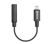 BOYA Adaptador Lightning a conector de auriculares de 3,5 mm, conector MFi TRRS hembra, compatible con iPhone 13/12 Mini/12 Pro/11/11 Pro/11 Pro Max/SE/X XR XS 8 7