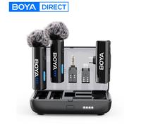 BOYA BOYALINK 2 micrófono Lavalier inalámbrico para iPhone Android cámaras DSLR Smartphone Gaming Youtube grabación de vídeo Streaming BOYALINK V2.0