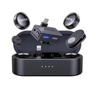 BOYA BOYALINK - 3 mini micrófonos para cámara/iPhone/Android, micrófono Lavalier inalámbrico con reducción de ruido de IA, duración de 30 horas, rango de transmisión de 300 m para Vlog, TikTok
