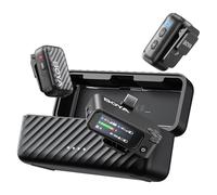 BOYA BOYAMIC - 2 micrófonos inalámbricos para Android/cámara/tabletas, cancelación de Ruido IA, grabación Interna de 8 GB Flotante de 32 bits, Pantalla táctil AMOLED, batería de 980 pies y 54 Horas