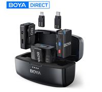 BOYA BOYAMIC micrófono Lavalier inalámbrico todo en uno para iPhone Android cámaras DSLR juegos transmisión en vivo grabación de vídeo Vlog BOYAMIC-black