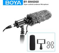 BOYA BY-BM6060 Micrófono XLR Micrófono de condensador de escopeta supercardioide para videocámara DSLR Fabricación de películas Programa de TV Entrevista BY-BM6060
