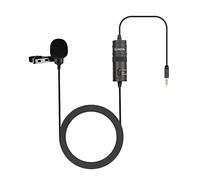 BOYA BY M1 Micrófono de solapa para Smartphones Canon Nikon DSLR Videocámaras Grabadora de audio PC