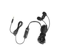 BOYA BY-M1DM - Lavalier Doble para cámara réflex Digital, Color Negro