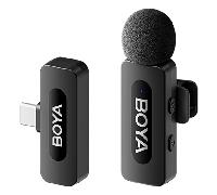 Boya BY V10 Micr fono de Solapa Inal mbrico Android USB C Negro