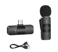 Boya Micrófono Inalámbrico de Solapa SERIE V Mejorada 2025 Individual/Dual y USB-C/Lightning Omnidireccional Cancelación de Ruido Transmisor Recargable