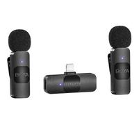 Boya BY-V2 V2.0 Micrófono inalámbrico para Lightning (2x transmisor + 1x receptor)