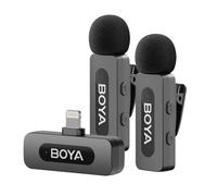 Boya by-v2 (v2.0) micrófono negro micrófono con pinza de enganche