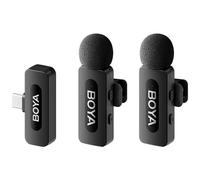 Boya BY-V20 V2.0 Microfono lavalier Wireless per USB-C - 2 x TX e 1 x RX