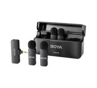 Boya by-v4 micrófono negro micrófono con pinza de enganche
