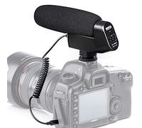 Boya BY-VM600 Micrófono cardioide direccional Condensador de 3,5 mm en la cámara micrófono de entrevista para cámara Canon Nikon Sony Pentax DLSR (Espuma y Parabrisas de Piel incluidos)
