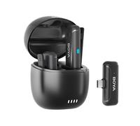 BOYA BY-WM3T-U2 Micrófono Lavalier inalámbrico, doble canal, duración de la batería de hasta 30 horas, interfaz USB-C compatible con portátiles Android Smartphone, adecuado para grabación de vlog