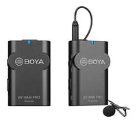 BOYA by-WM4 Pro K2 Sistema de micrófono inalámbrico 2.4G con Estuche rígido Compatible con cámara DSLR Videocámara Teléfono Inteligente PC Tableta Sonido Grabación de Audio Entrevista