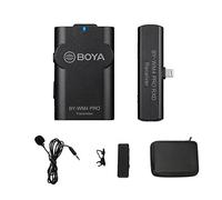 Boya by-WM4 Pro-K3 - Sistema de micrófono inalámbrico de 2,4 GHz, Conector Lightning Compatible con Dispositivos iPhone/iOS para Tiktok Podcast Facebook Youtube Live Stream Video Vlog