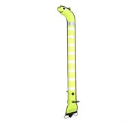 Boya de marcador SMB de buceo, 0.5 m/.2 m, forma de anguila de mar de nailon con tiras reflectantes para buceador, debajo de la señal, naranja (1,2 m x 15 cm, amarillo)