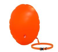 Boya de Natación, Boya de Seguridad Ultraligera con Cinturón Ajustable, para Nadador, Triatleta, Kayakista, Buceador y Entrenamiento de Natación Segura (Naranja Fluorescente)