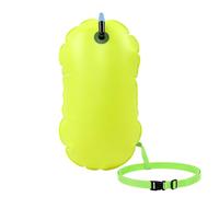 Boya de Natación, Boya de Seguridad Ultraligera con Cinturón Ajustable, para Nadador, Triatleta, Kayakista, Buceador y Entrenamiento de Natación Segura (Amarillo Fluorescente)