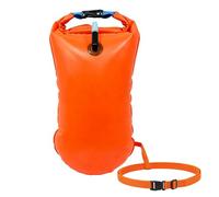 Boya de Natación, Boya de Seguridad Ultraligera con Cinturón Ajustable, para Nadador, Triatleta, Kayakista, Buceador y Entrenamiento de Natación Segura (Naranja Anaranjado)