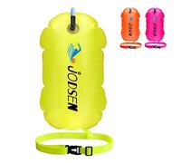 Boya de Natación,Flotador Natación Aire Libre,Boya Inflable Bolsa Seca,Natación Aguas Abiertas Accesorios Formación,Nadadores Triatletas Snorkel Deportes,Swim Bubble Altamente Visibilidad (Amarillo)