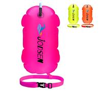 Boya de Natación,Flotador Natación Aire Libre,Boya Inflable Bolsa Seca,Natación Aguas Abiertas Accesorios Formación,Nadadores Triatletas Snorkel Deportes,Swim Bubble Altamente Visibilidad (Rosa)