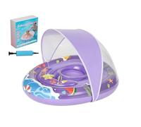 Boya de natación inflable bebé - Balsa Acuática Anti-Retorno Con Toldo De Protección Solar | Flotador Para Todos,Para Río Al Aire Libre Playa Fiesta Verano Lago Niños Y Niñas De 0