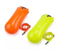 Boya de natación, juego de 2 bolsas secas hinchables impermeables, boya de natación ultraligera, para nadadores de aguas abiertas, triatletas, kayakistas, snorkelers (verde)