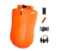 Boya de seguridad inflable para la natación - Doble de PVC 51 x 29 x 27 cm, flotador de remolque de aguas libres, equipo para saco seco visible | Triatletas Snorkeling Kayak Remo S