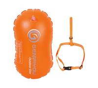 Boya de tracción - Flotador de seguridad altamente visible | Flotador de seguridad para natación | Boya de entrenamiento de natación impermeable | Burbuja de natación inflable ajustable para nadadores