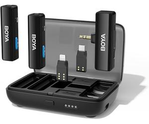 BOYA Juego de micrófono inalámbrico Boyalink Inc 2 Mic, Charger All Type of Plugs (Boyalink)