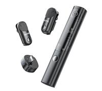 BOYA Magic Micrófono inalámbrico para iPhone 15-16/Android/PC/Cámara Diseño 4 en 1 Micrófono de Solapa 30 Horas de duración 48 kHz/24 bits Micrófono de Escritorio/Mano Reducción de Ruido IA