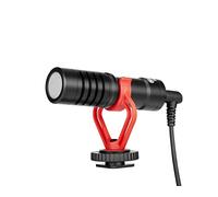 BOYA Micrófono de cámara by-MM1 con Choque de Choque/Parabrisas Micrófono de Escopeta Universal para cámaras y videocámaras, iPhone, teléfonos Inteligentes Android