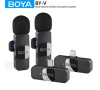 Micrófono Lavalier Inalámbrico BOYA BY-V1 - Conector Lightning - Compatible con iOS - Negro