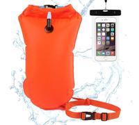 Boya Natación, Boya de Natación Aguas Abiertas, Bolso de Natación Multifuncional, Boya de Natación con Bolsa Seca para Aguas Abiertas y Triatlón, con Bolsillo Impermeable para Móvil