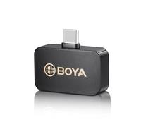 BOYA Receptor de micrófono inalámbrico USB Tipo C de la Serie BY-M1V, Receptor de Puerto USB-C para micrófono de Solapa inalámbrico BY-M1V