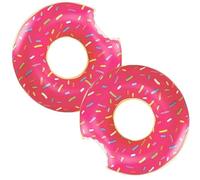 Boya Sandía, Anillo de Natación Boya de Verano Agua Juguete Boya Piscina Boya Natación Playa o Piscina Verano Juguete Hinchable (Rosa-2)
